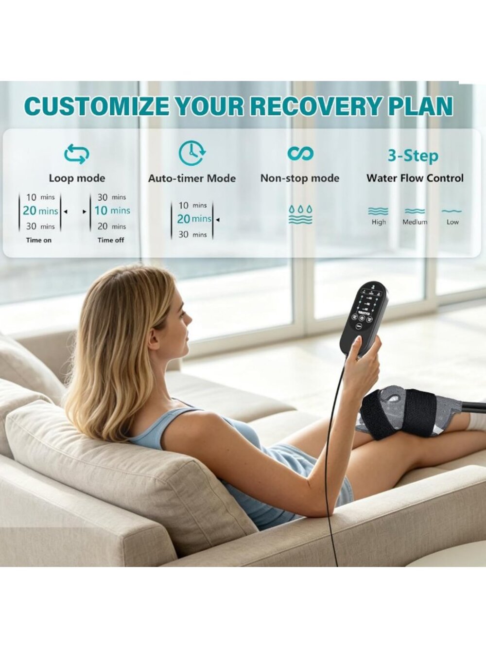Universal Pad+Machine with Programmable Timer for Post-Surgery Recovery - Picture 4 of 8